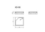 Dušas paliktnis KD-90