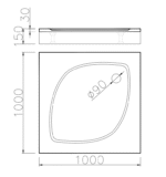 Dušas paliktnis KK-100