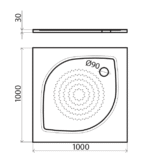 Dušas paliktnis KZ-100
