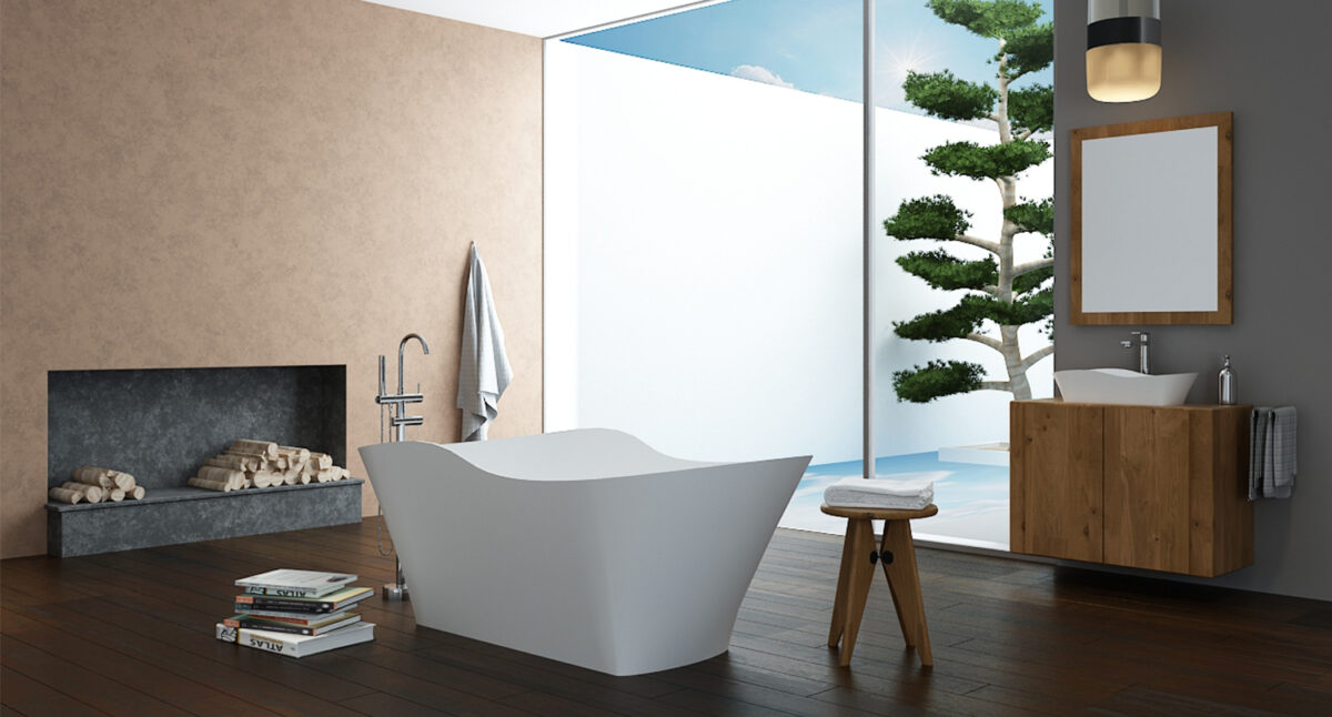 Brīvi stāvoša vanna AMIDA
