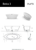 Brīvi stāvoša vanna Beira 3