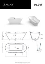 Brīvi stāvoša vanna AMIDA