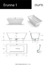 Brīvi stāvoša vanna ERUNNA 1