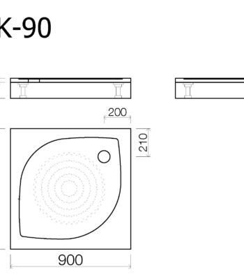 Dušas paliktnis KK-90