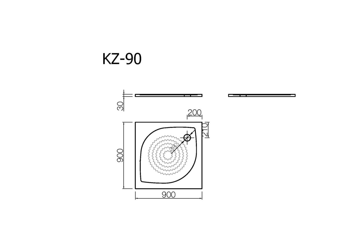 Dušas paliktnis KZ-90