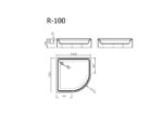 Dušas paliktnis R-100