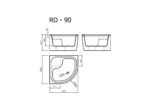 Dušas paliktnis RD-90